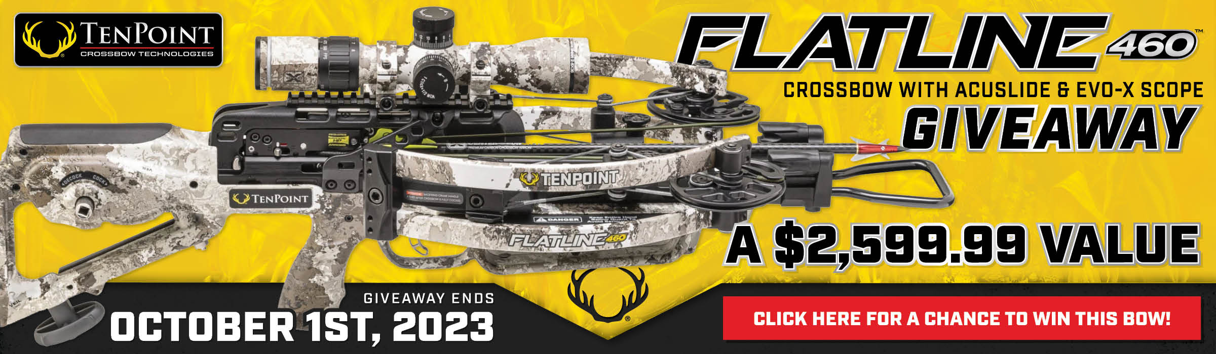 Enter to win a Ten Point Flatline 460 Crossbow